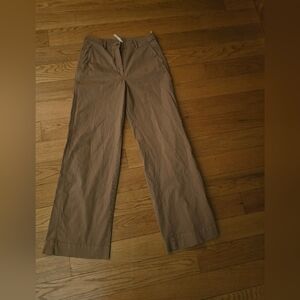 Aritizia Babaton Carpenter Barrel Wide Leg Tan Chino Pants Size 8